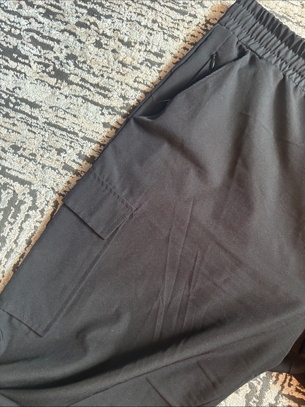 Womens Cargo Jogger Pants - Elastic Waist - Picture 2 of 5